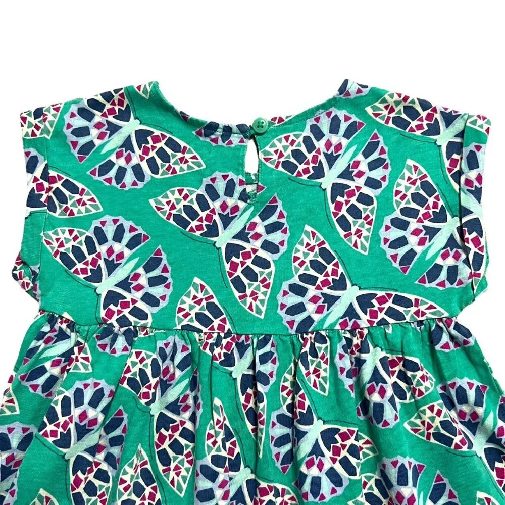 Tea Collection 4Y Green Butterfly Kaleidoscope Dress
